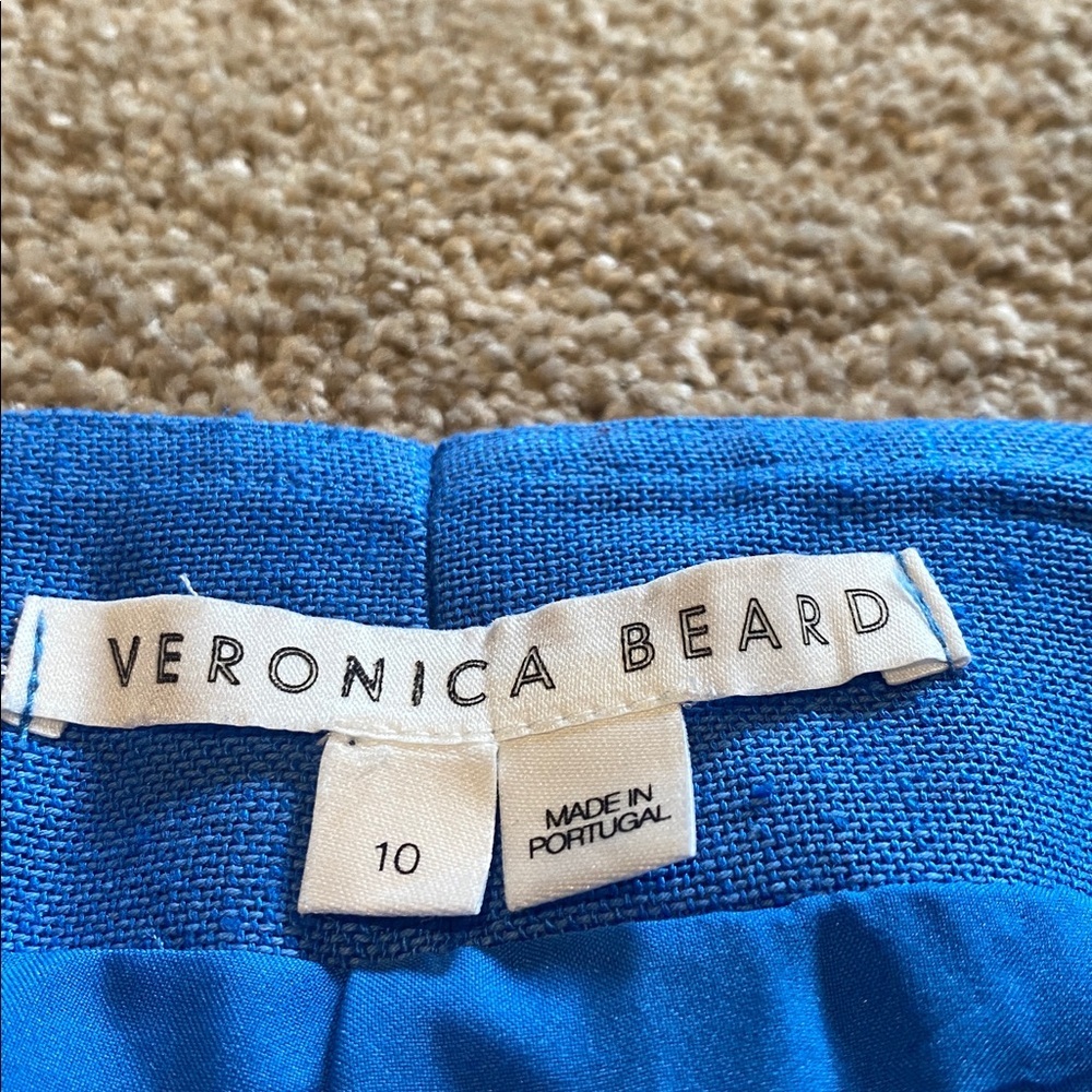 Veronica Beard Dova Azure Blue Wide-Leg Pants Size 10 - Picture 10 of 16